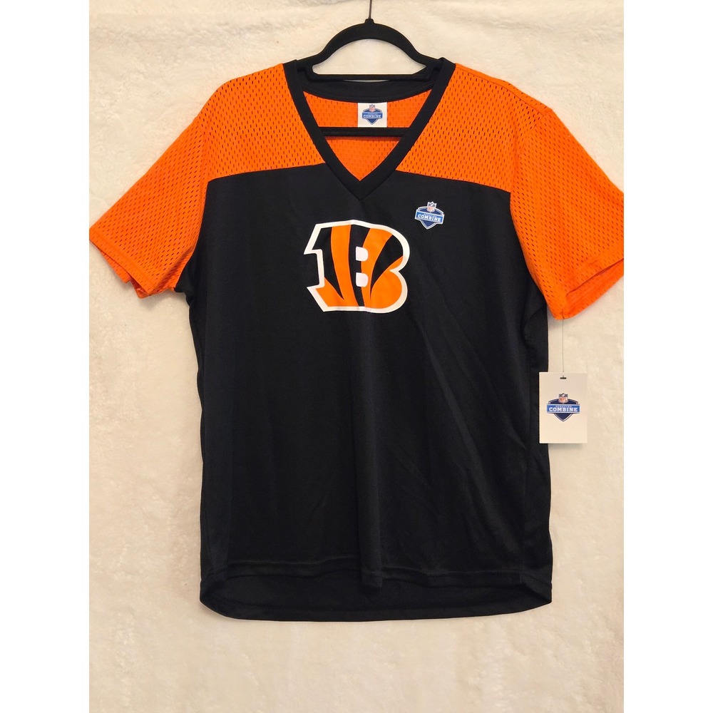 NFL Scouting Combine XXL Cincinnati Bengals Mesh Jersey Shirt Orange Black